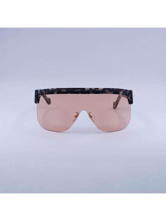 Loewe LW40034U 55S Sunglasses Colored Havana Shield Frame, Bordeaux Lenses main image 9